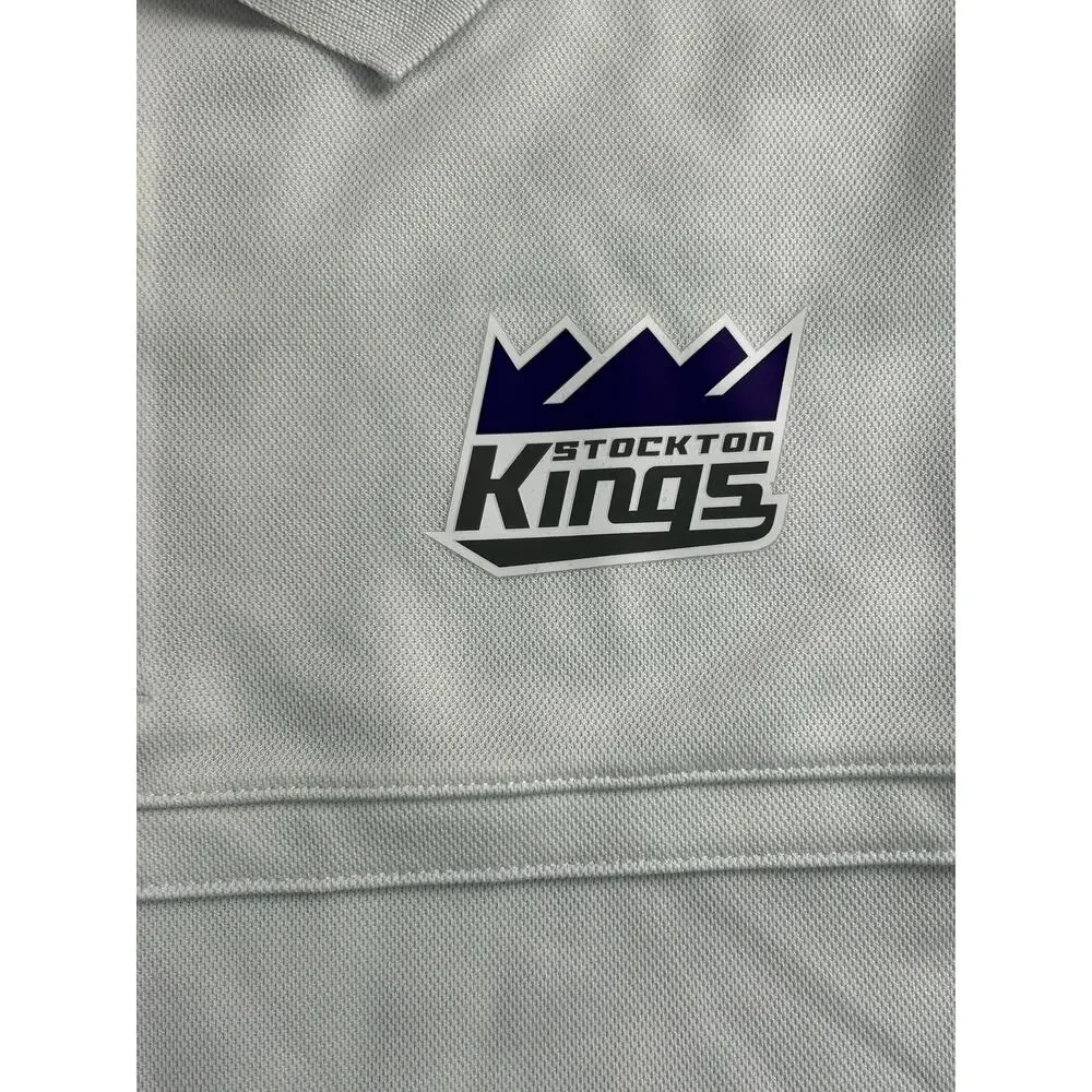 Nike Stockton Kings G League White Basketball Polo Shirt Men’s Small NWT